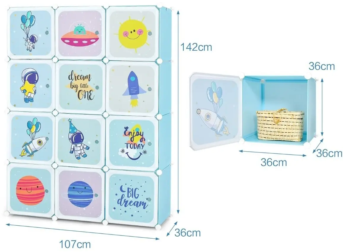 Dulap Costway JZ10189BL (Blue)