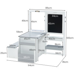 Стол-мольберт Costway TM10078HB (Light Grey) Thumb