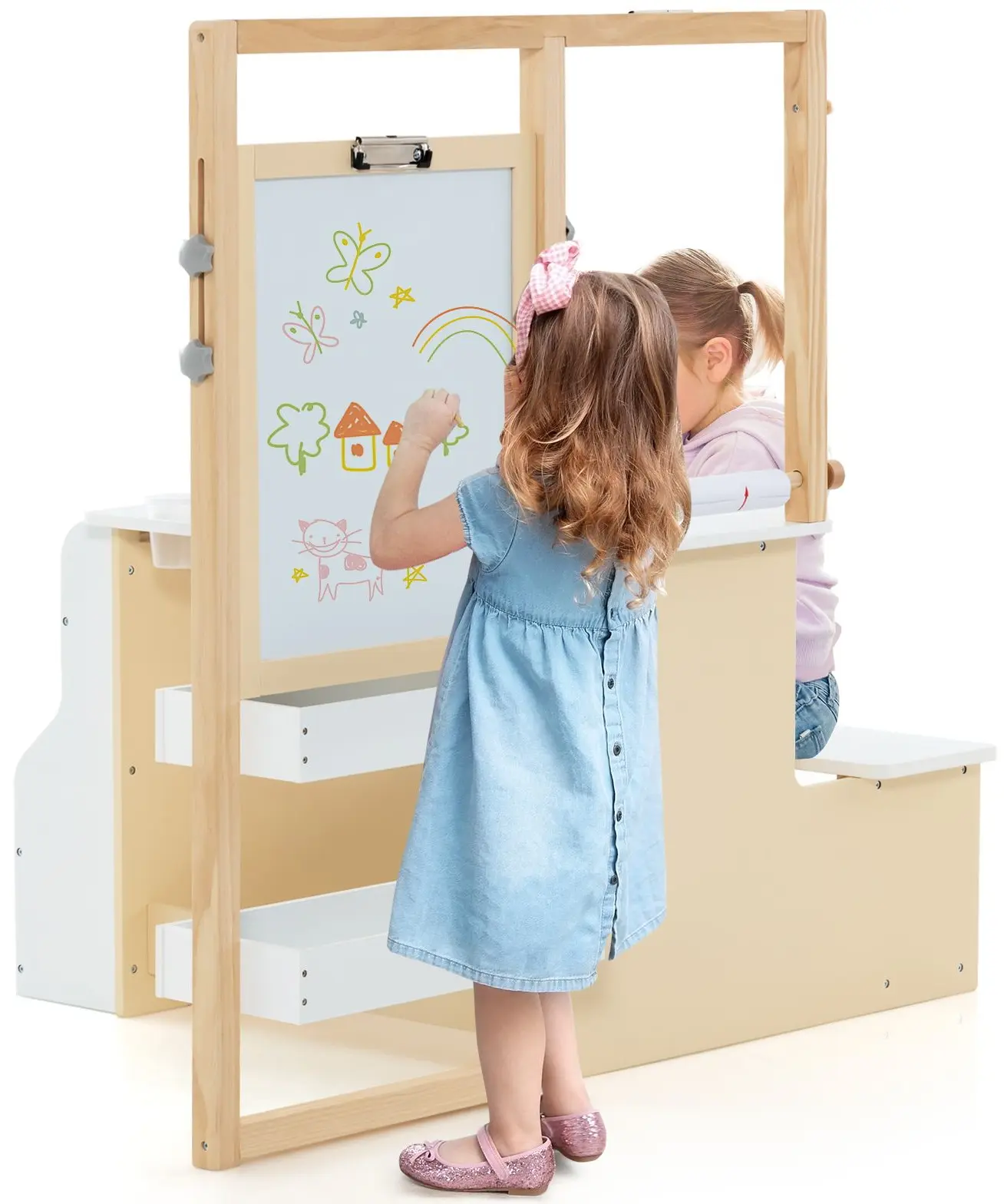 Стол-мольберт Costway TM10078WH (White) - 2