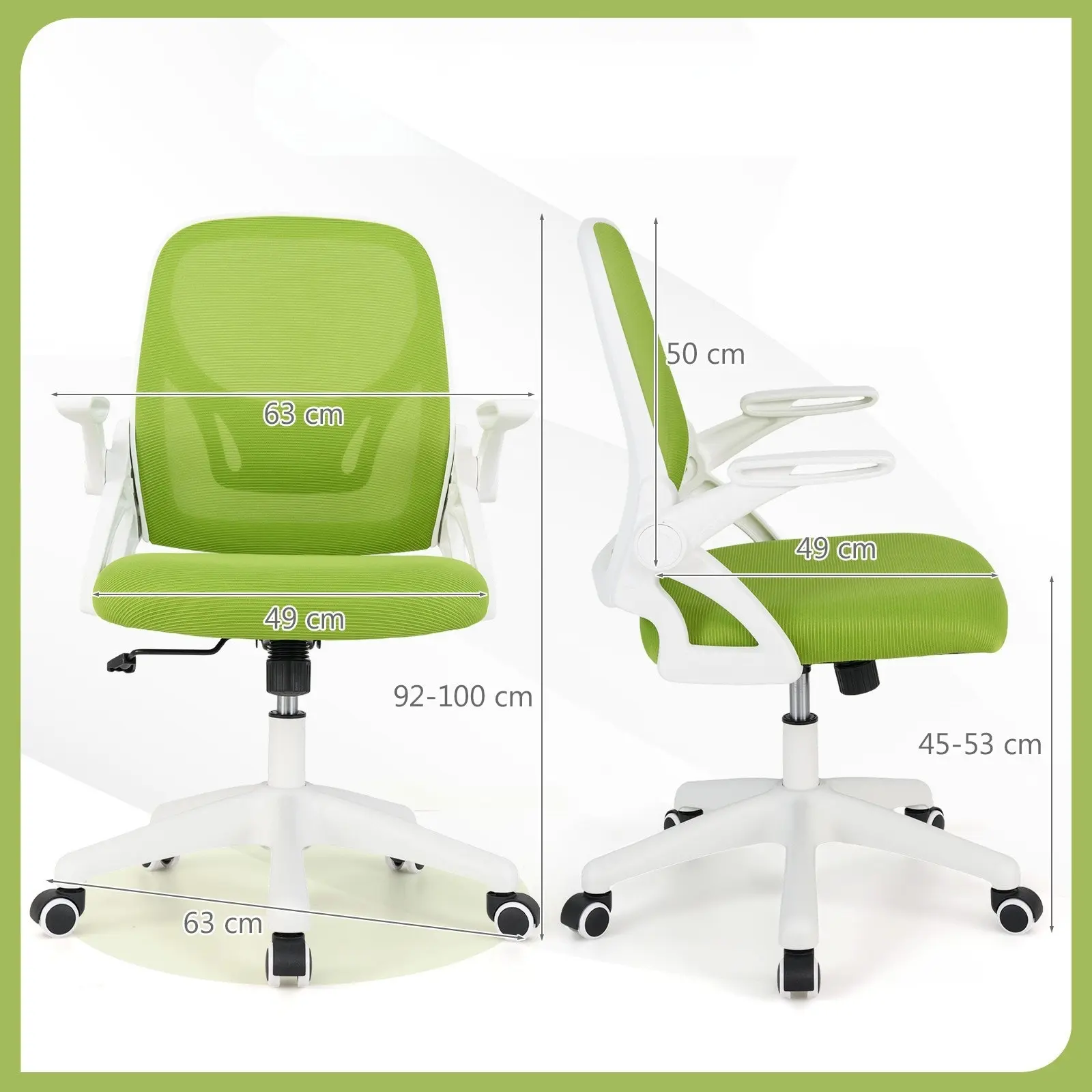 Кресло Costway CB10935LS (Green) - 3