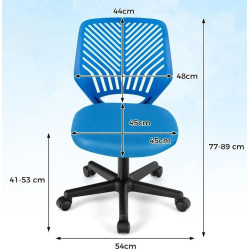 Fotoliu pentru copii Costway CB10620GR (Blue) Thumb