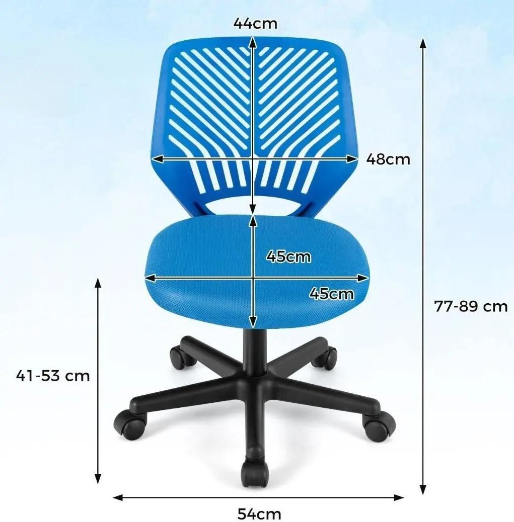 Fotoliu pentru copii Costway CB10620GR (Blue)