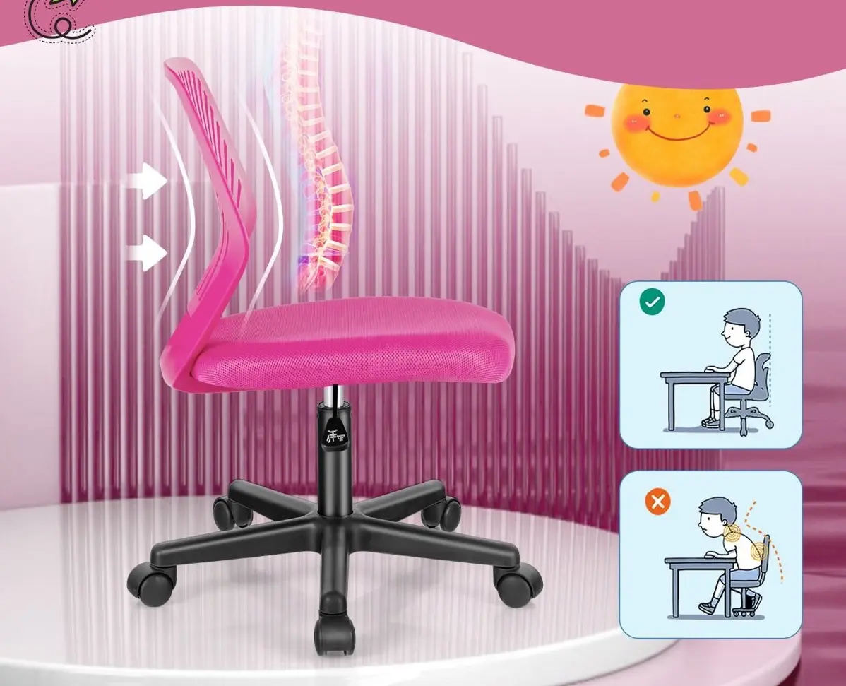 Fotoliu pentru copii Costway CB10620PI (Pink)