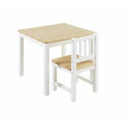 Scaun pentru copii Eucalyptus Karol (White/Natural) Thumb
