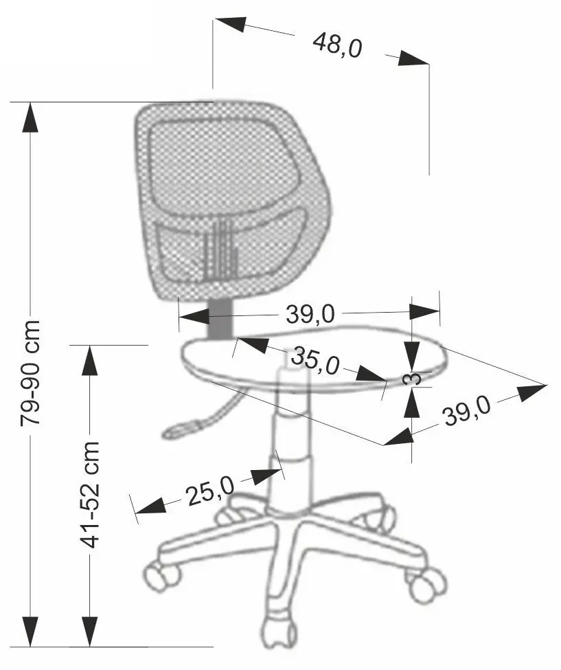 Fotoliu Halmar Bingo (Black)