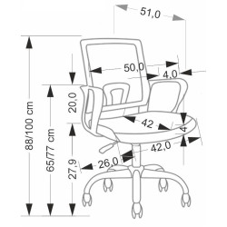 Fotoliu Halmar Frodo (Light Grey/White) Thumb