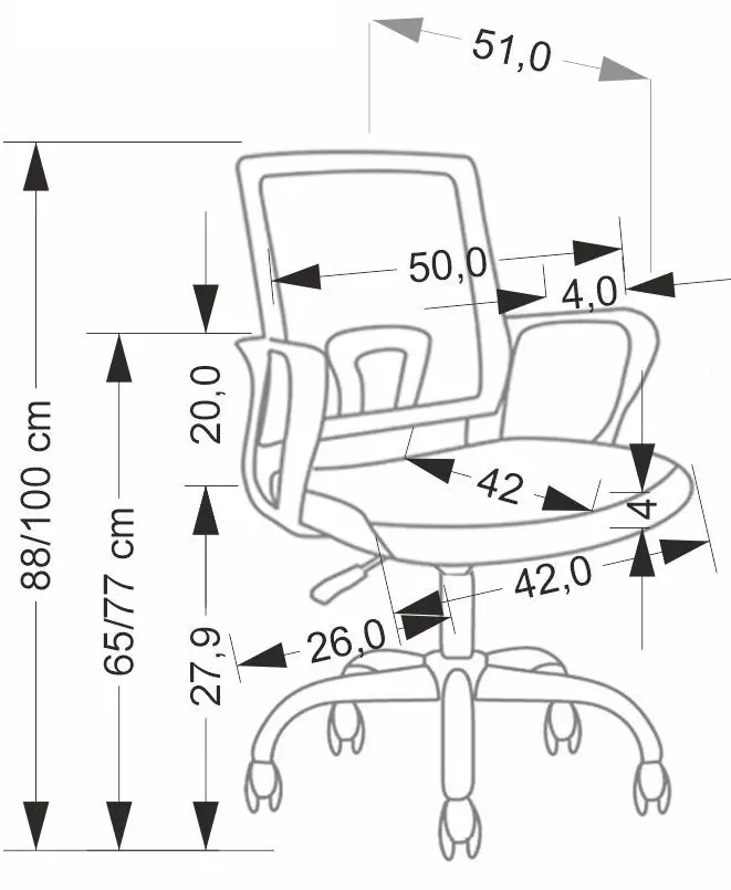 Fotoliu Halmar Frodo (Light Grey/White)