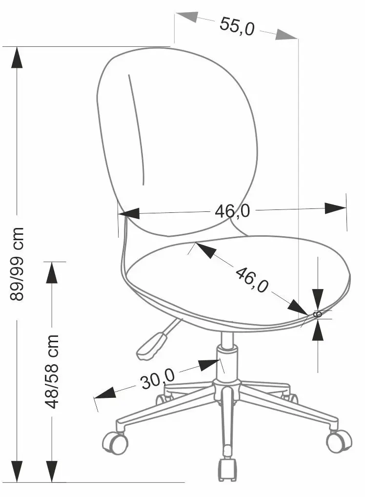 Кресло Halmar Orion (Black/Grey)