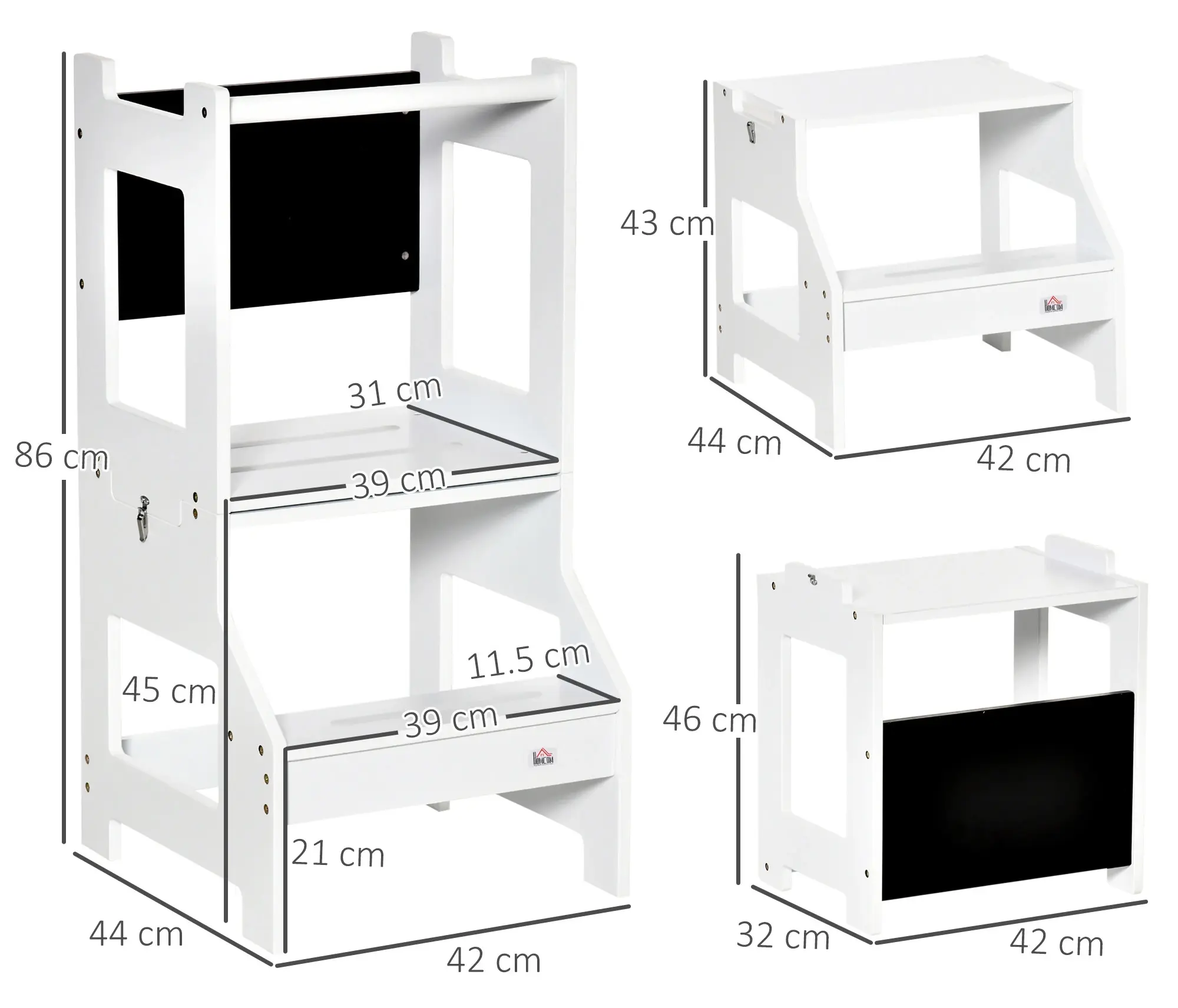 Башня Монтессори 2в1 Homcom 312-052 (White) - 5