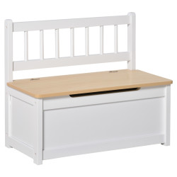 Banca pentru copii Homcom 311-034 (White/Natural) Thumb