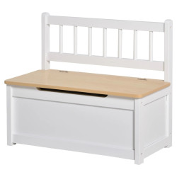 Banca pentru copii Homcom 311-034 (White/Natural) Thumb