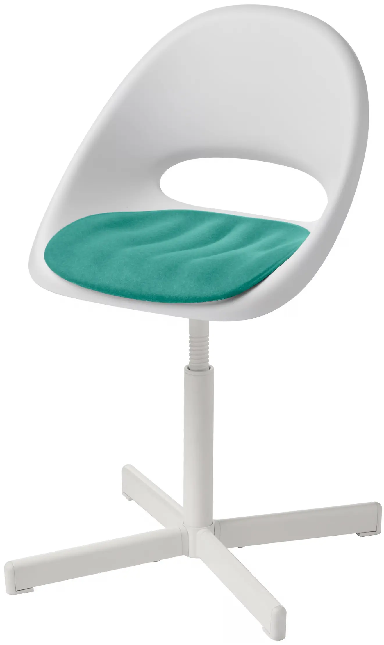 Fotoliu Ikea Loberget/Sibben cu perna (Alb/Turcoaz) - 2