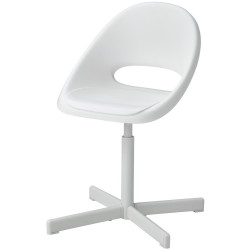 Fotoliu Ikea Loberget/Sibben cu perna (Alb/Turcoaz) Thumb