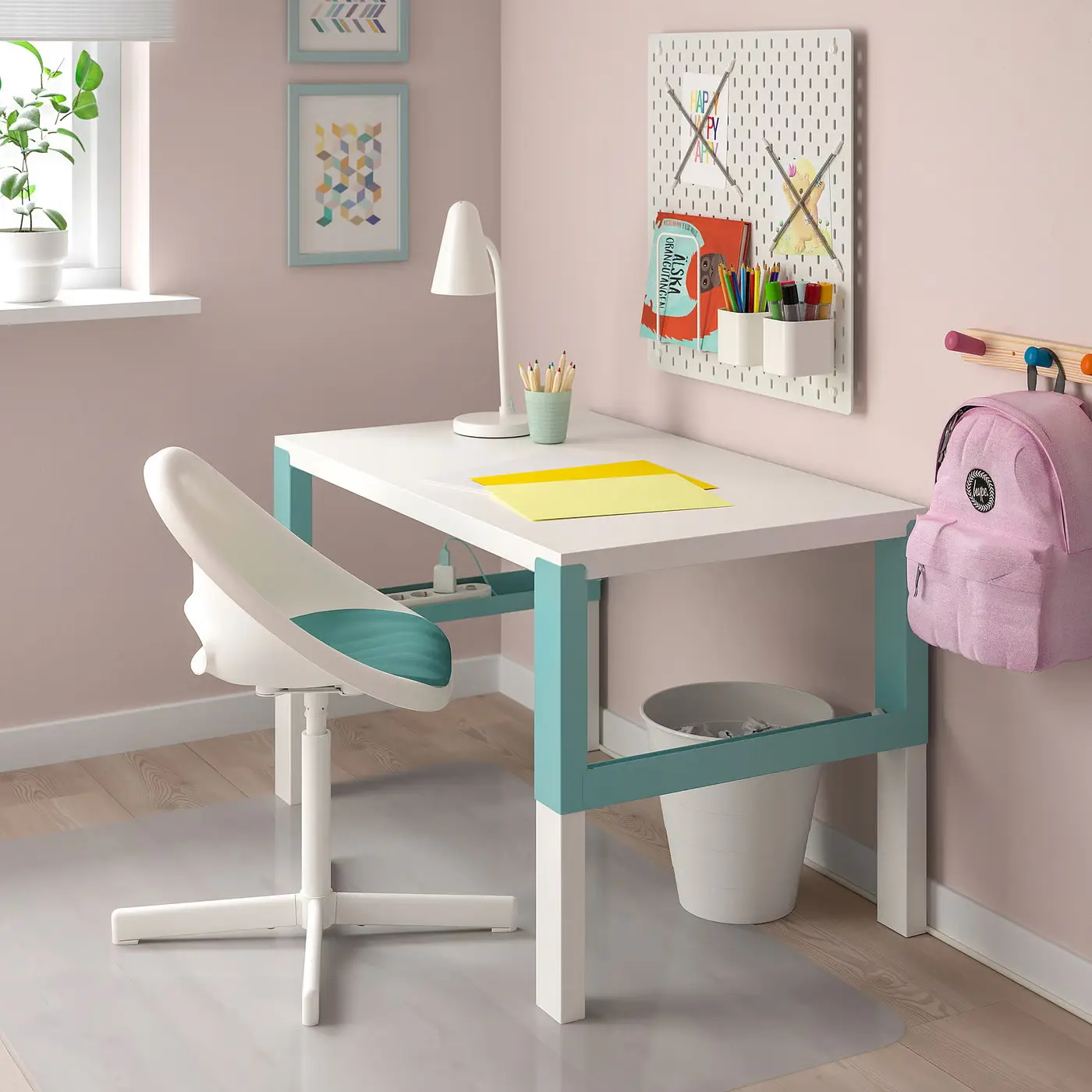 Fotoliu Ikea Loberget/Sibben cu perna (Alb/Turcoaz) - 7