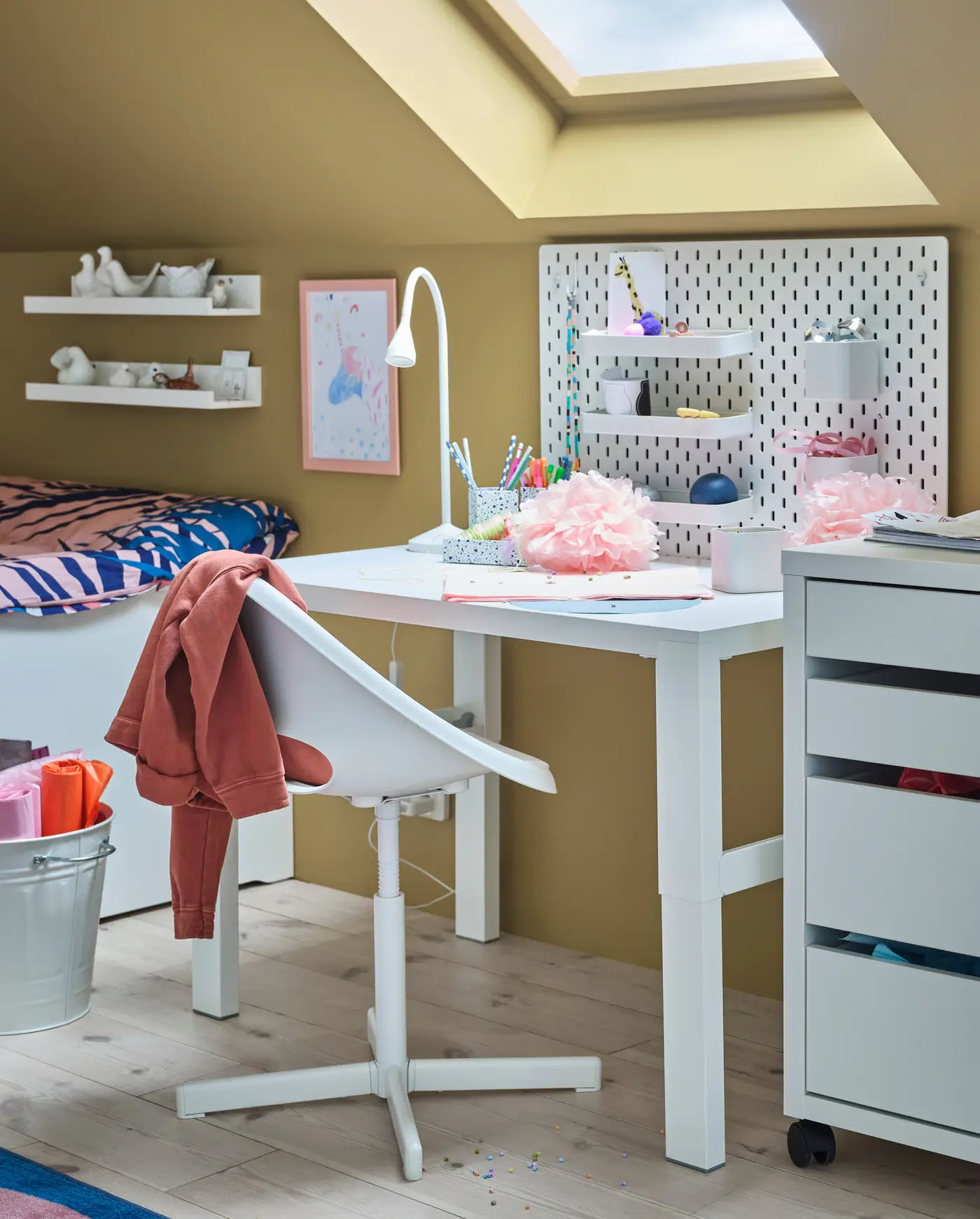 Fotoliu Ikea Loberget/Sibben cu perna (Alb/Turcoaz) - 8