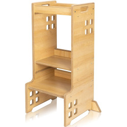 Детский табурет-стремянка 2в1 Lionelo Cass (Natural) Thumb