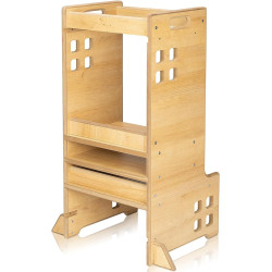 Детский табурет-стремянка 2в1 Lionelo Cass (Natural) Thumb