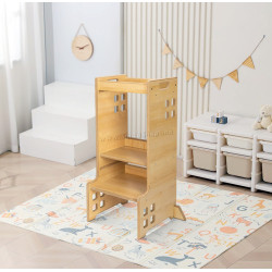 Детский табурет-стремянка 2в1 Lionelo Cass (Natural)