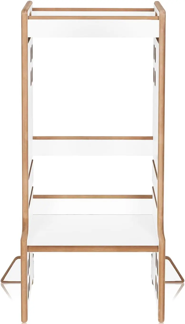 Детский табурет-стремянка 2в1 Lionelo Cass (White/Natural) - 4