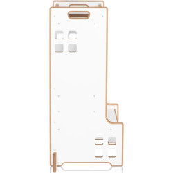 Детский табурет-стремянка 2в1 Lionelo Cass (White/Natural) Thumb