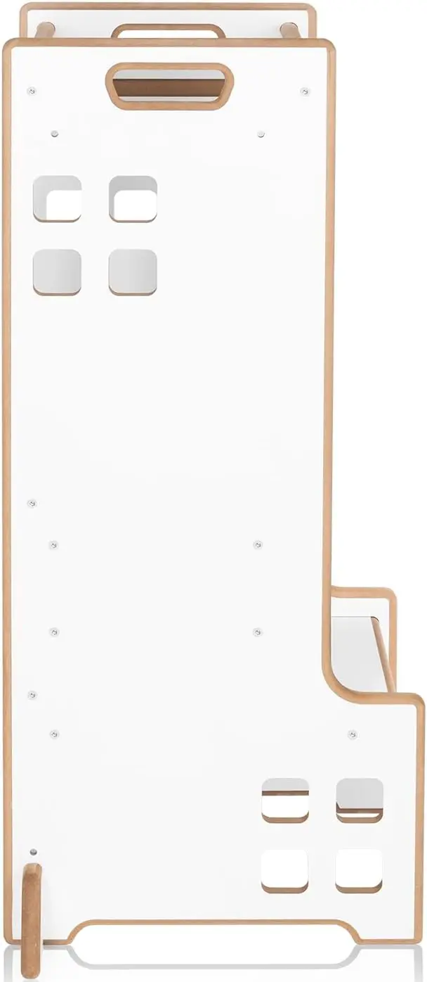 Детский табурет-стремянка 2в1 Lionelo Cass (White/Natural) - 5