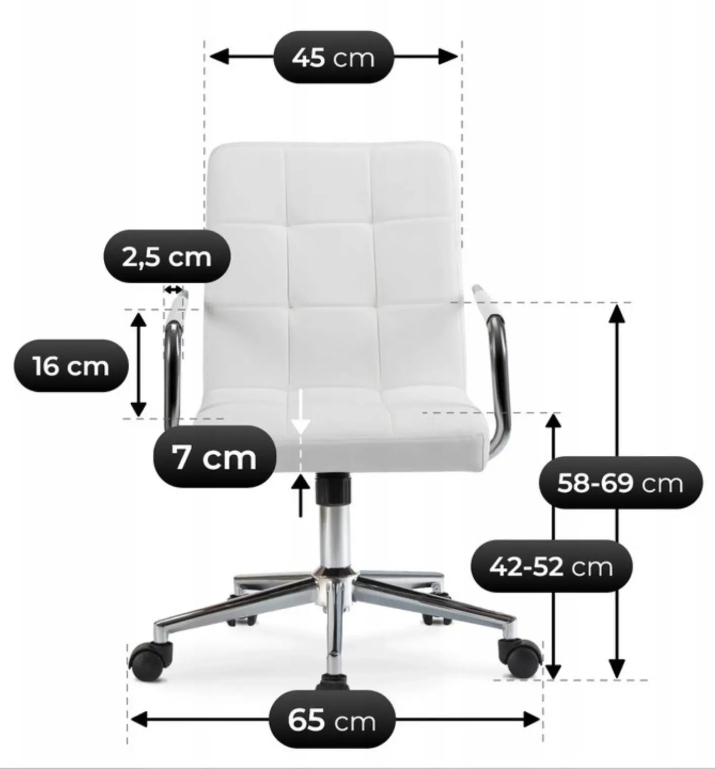 Fotoliu Mebel Elite Astro ECO (White)