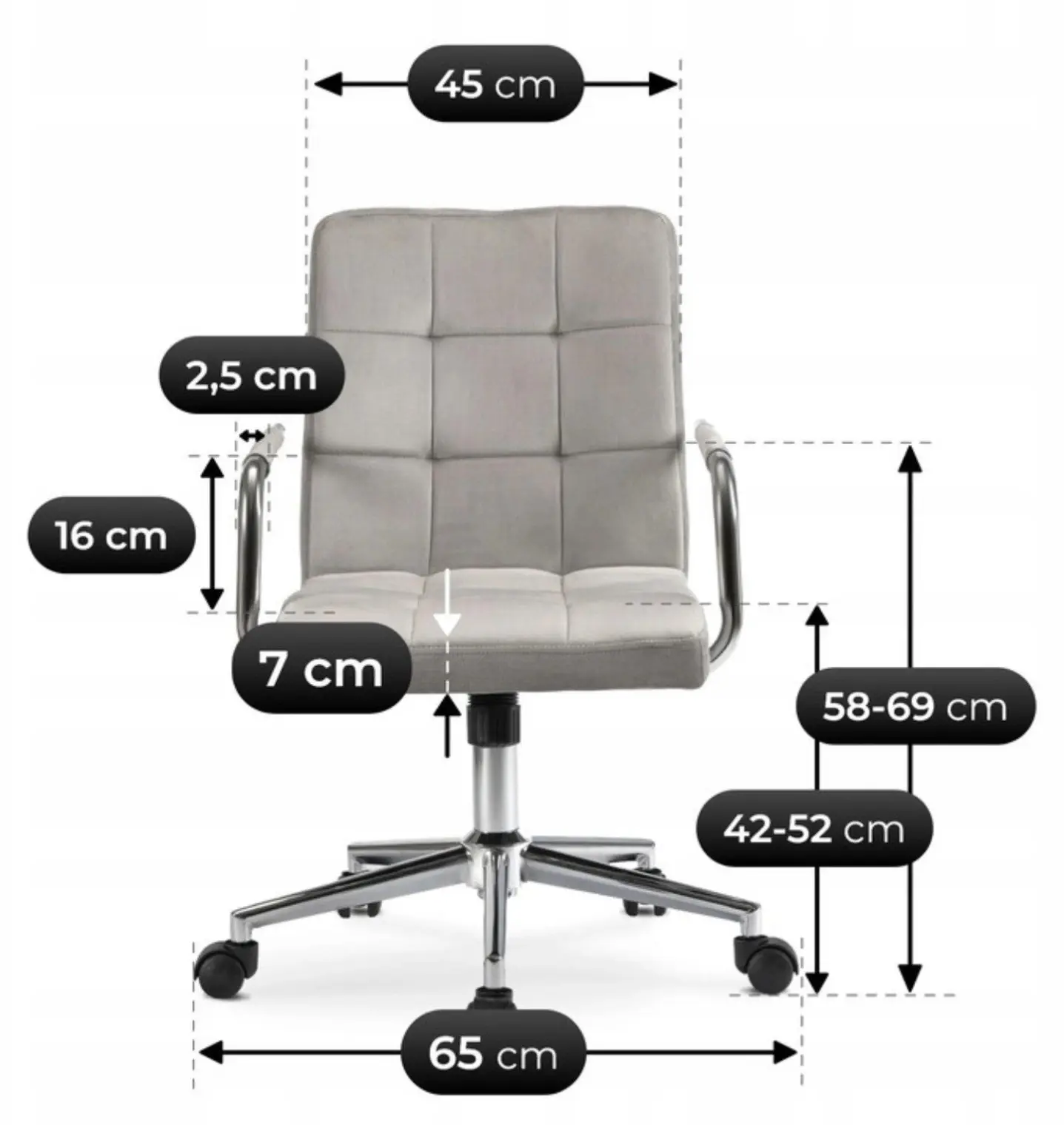 Fotoliu Mebel Elite Astro (Grey)