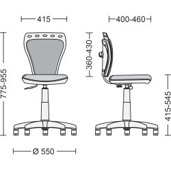 Fotoliu Nowy Styl Cat&Mouse (White/Grey) Thumb