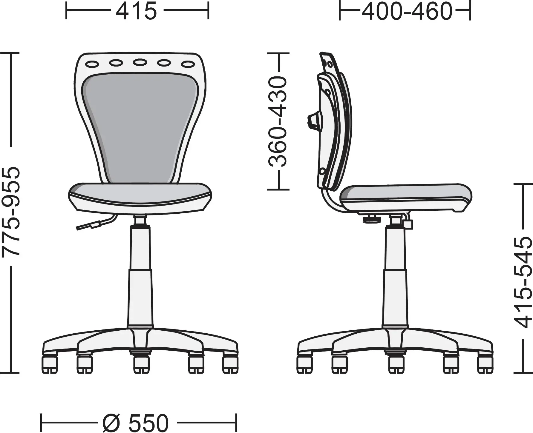 Fotoliu Nowy Styl Cat&Mouse (White/Grey)