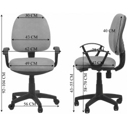 Кресло Prestige Chairs OFF 326 (Blue) Thumb