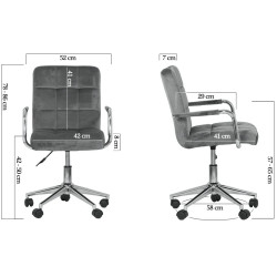 Кресло Prestige Chairs OFF 328V (Grey) Thumb