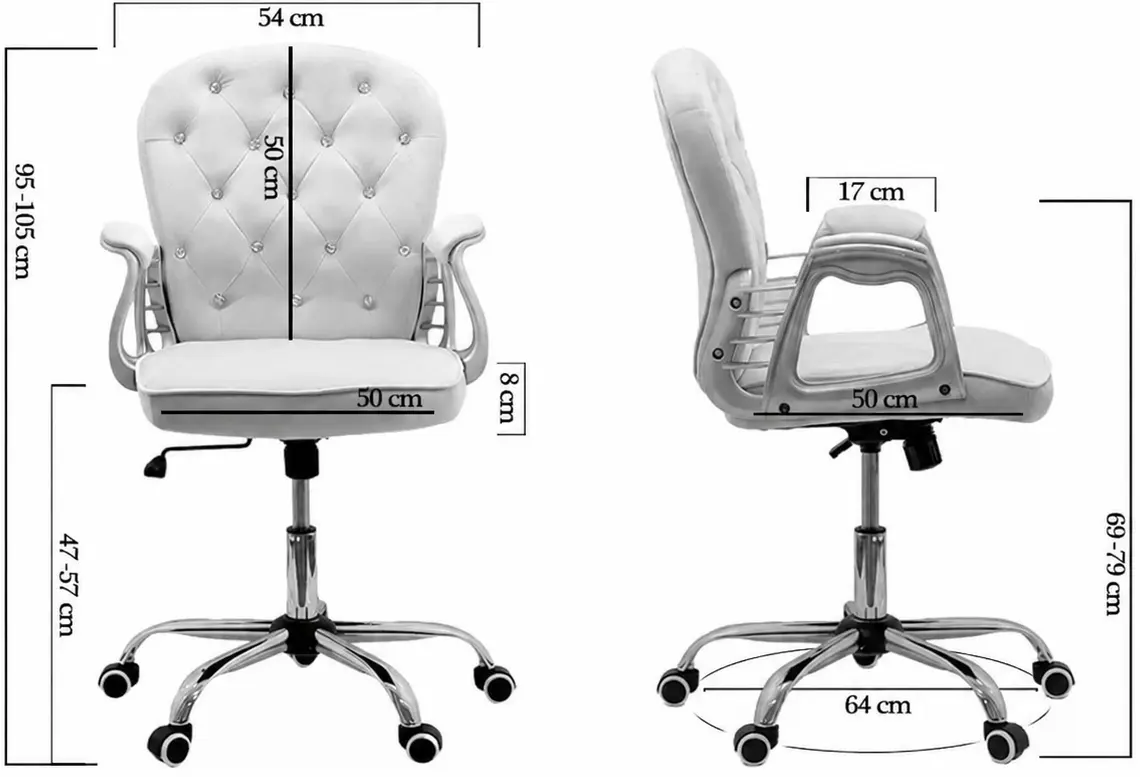 Кресло Prestige Chairs OFF 437 (White) - 5