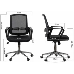 Кресло Prestige Chairs OFF 624M (Black) Thumb