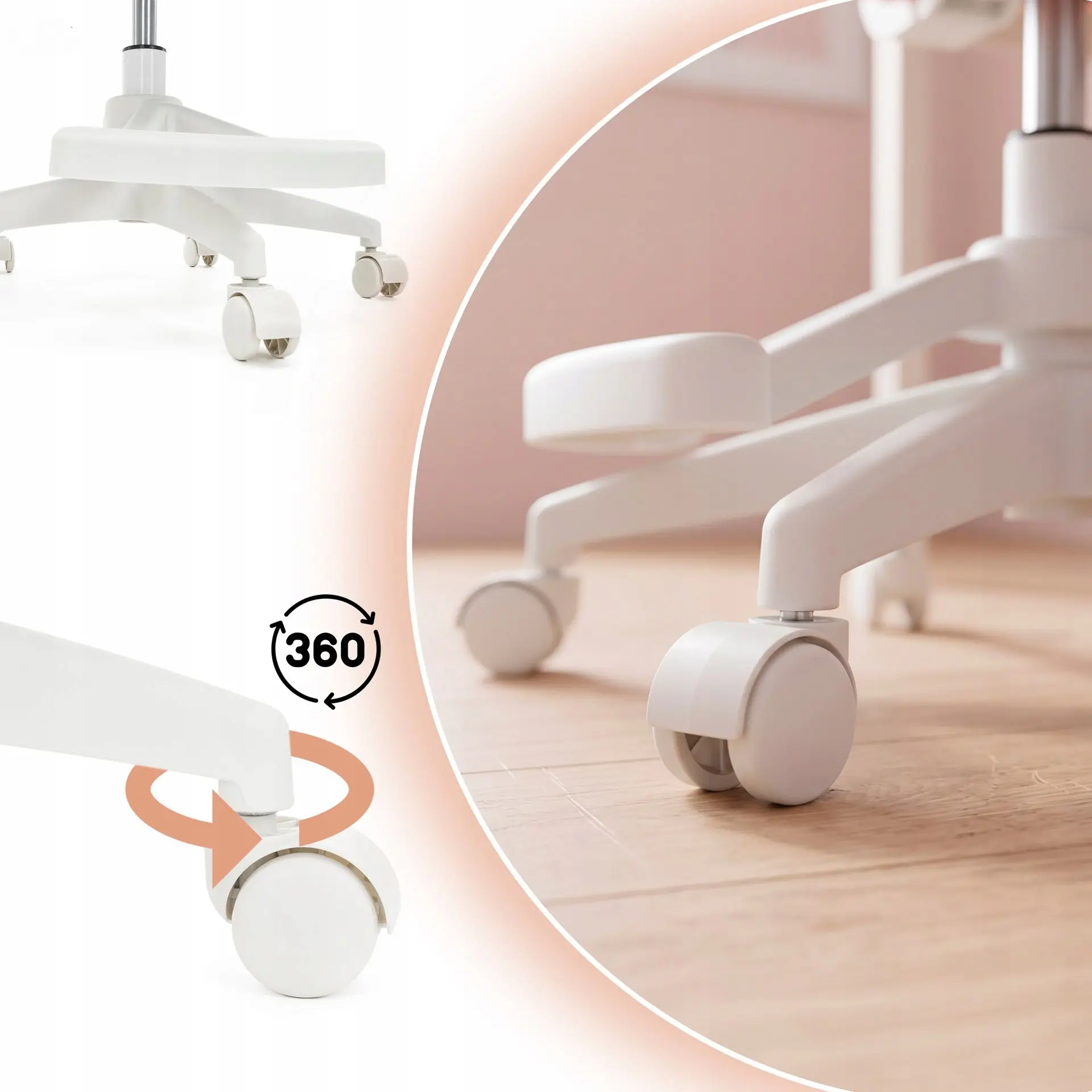 Кресло Springos HF0075 (White/Pink) - 5