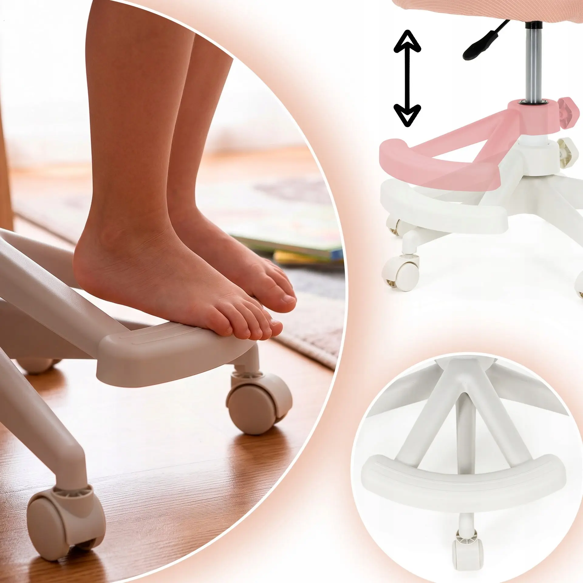 Кресло Springos HF0075 (White/Pink) - 6