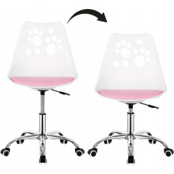 Fotoliu Springos Paws HF0037 (White/Pink) Thumb