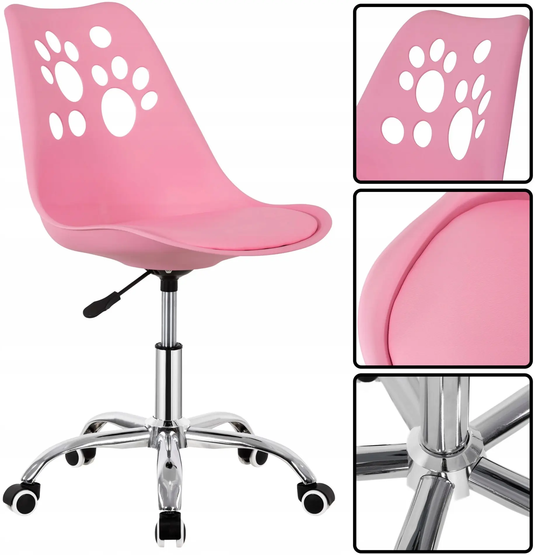Fotoliu Springos Paws HF0038 (Pink) - 6