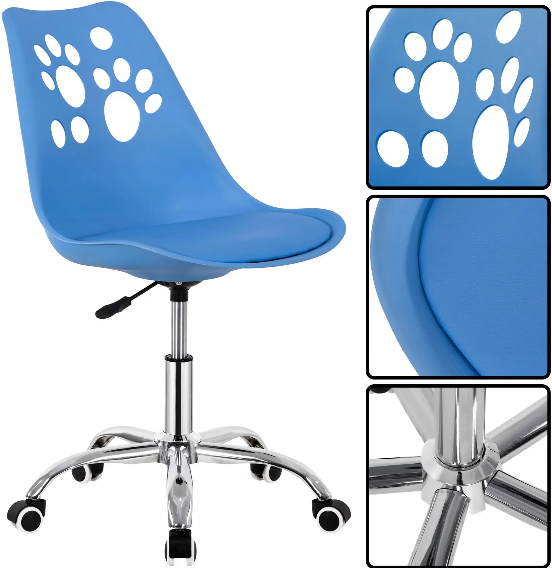 Fotoliu Springos Paws HF0039 (Blue) - 6