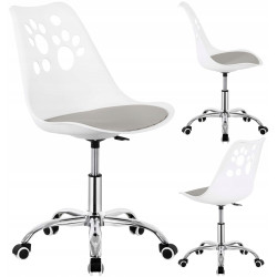 Fotoliu Springos Paws HF0040 (White/Grey) Thumb