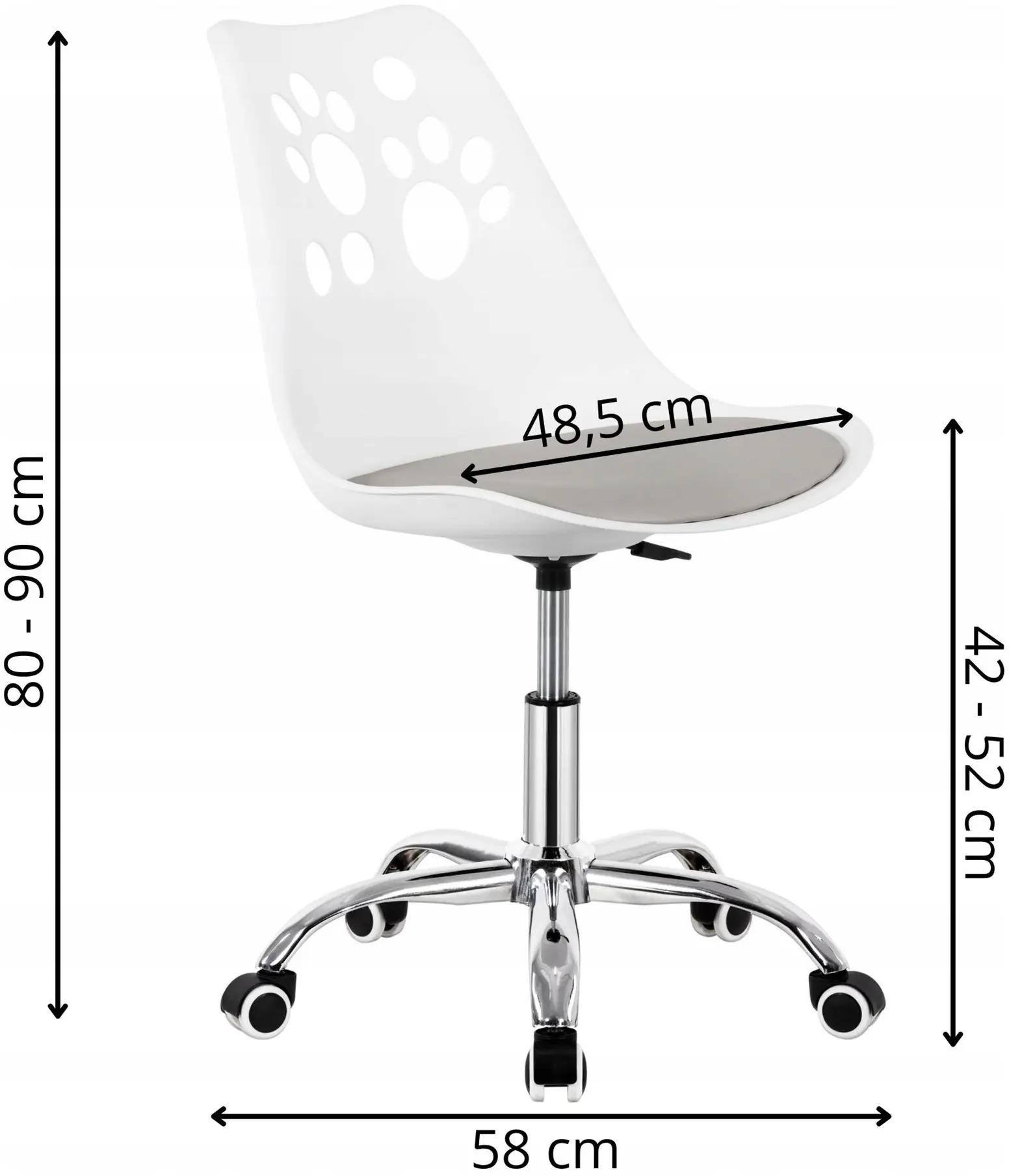 Fotoliu Springos Paws HF0040 (White/Grey) - 8