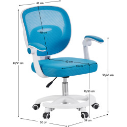 Fotoliu Tempo Kondela Trixi Typ 2 (Blue/White) Thumb