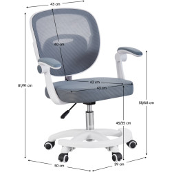 Fotoliu Tempo Kondela Trixi Typ 2 (Gray/White) Thumb