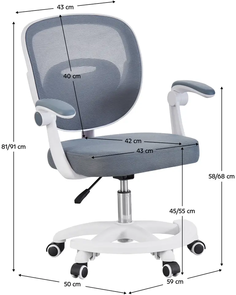 Fotoliu Tempo Kondela Trixi Typ 2 (Gray/White)