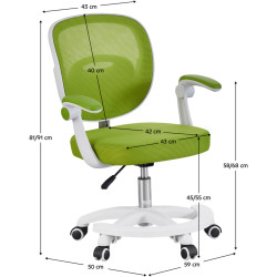 Fotoliu Tempo Kondela Trixi Typ 2 (Green/White) Thumb