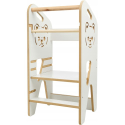 Детский табурет-стремянка VERKdesign Kidoo Bear (White) Thumb