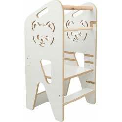 Детский табурет-стремянка VERKdesign Kidoo Bear (White) Thumb