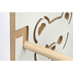Детский табурет-стремянка VERKdesign Kidoo Bear (White) Thumb
