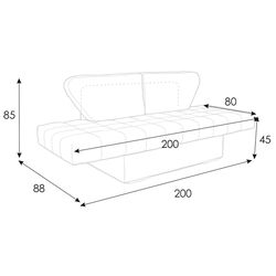 Canapea Askona Lily Sky Velvet 01 (Pink) Thumb