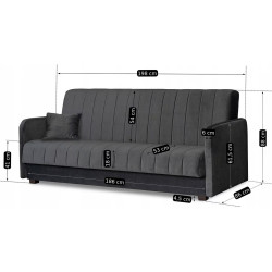 Диван Mebel Elite Porto Paros 06 (Grey) Thumb