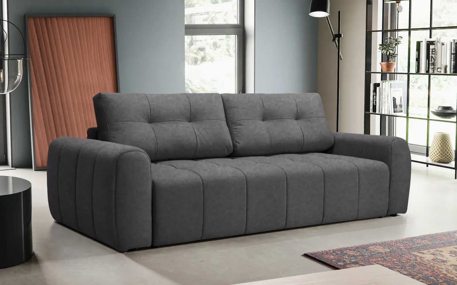 Диван Charmbed Bergamo Eco Mono 07 (Dark Grey)
